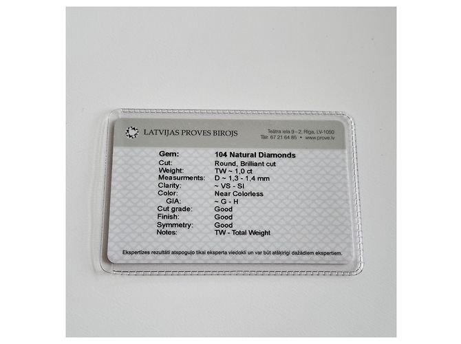 Autre Marque Orecchini in Diamante Non Signé / Unsigned K18WG 4.4g 1.0 ct Bianco - vista 13