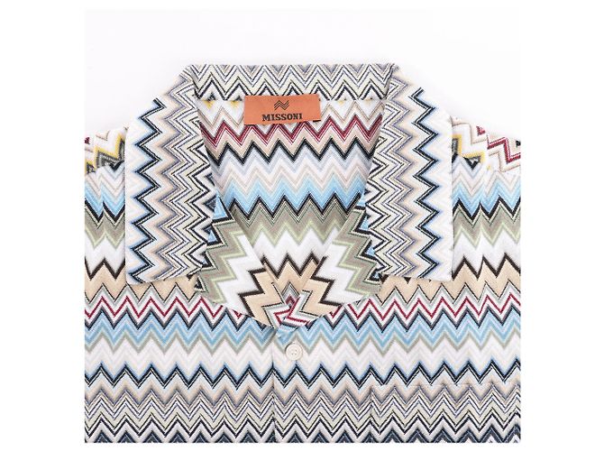 Missoni Kurzarmhemd mit Muster in Grau x Multicolor, Größe 48 IT - Ansicht 2