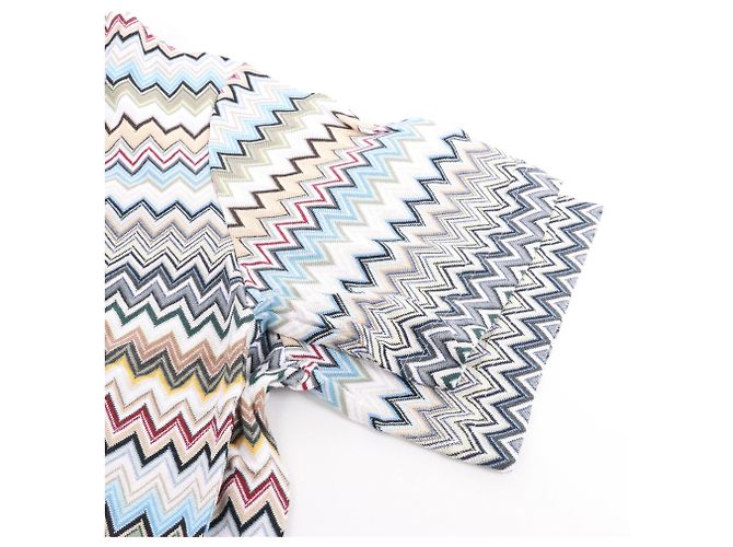 Missoni Kurzarmhemd mit Muster in Grau x Multicolor, Größe 48 IT - Ansicht 5