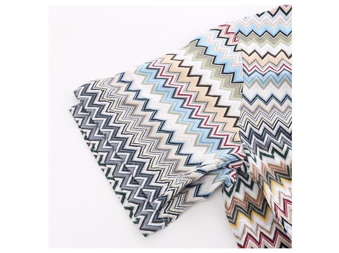 Missoni Kurzarmhemd mit Muster in Grau x Multicolor, Größe 48 IT - Ansicht 6