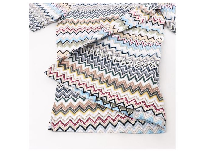 Missoni Kurzarmhemd mit Muster in Grau x Multicolor, Größe 48 IT - Ansicht 7
