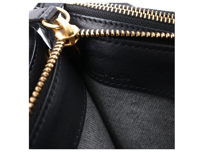 Céline Borsa a tracolla Trio Large in pelle nera Celine Grigio - vista 12