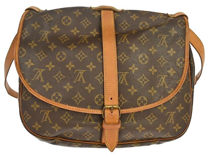 Louis Vuitton Saumur Monogram 35 Marrone - vista 2