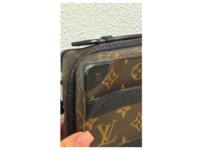 Louis Vuitton Monogram Koffer Tasche Braun Schwarz - Ansicht 3