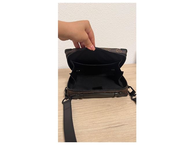 Louis Vuitton Monogram Koffer Tasche Braun Schwarz - Ansicht 6