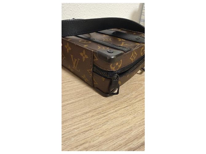 Louis Vuitton Monogram Koffer Tasche Braun Schwarz - Ansicht 7