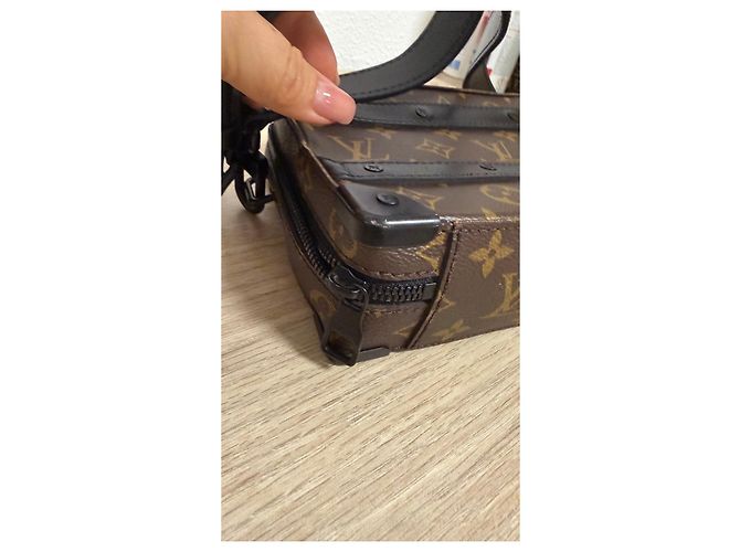 Louis Vuitton Monogram Koffer Tasche Braun Schwarz - Ansicht 8