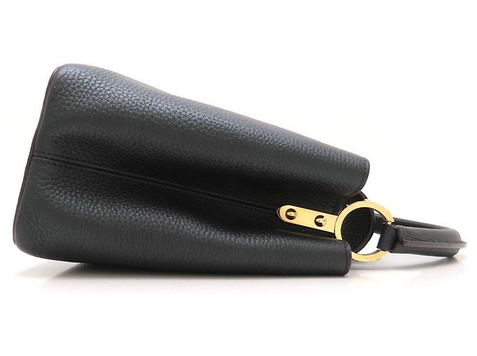 Borsa Louis Vuitton Capucines MM Nero - vista 3