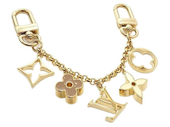 Portachiavi Monogram Louis Vuitton D'oro - vista 3