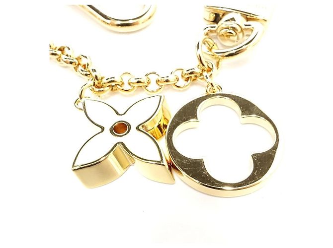 Portachiavi Monogram Louis Vuitton D'oro - vista 6