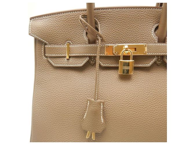 Hermès Borsa Hermes Birkin 30 in grigio Etoupe Taupe - vista 10