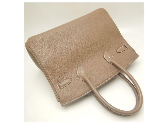 Hermès Borsa Hermes Birkin 30 in grigio Etoupe Taupe - vista 4