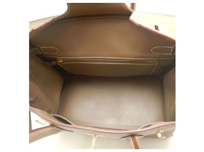 Hermès Borsa Hermes Birkin 30 in grigio Etoupe Taupe - vista 6