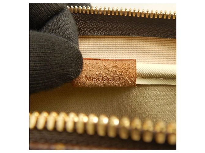 Borsa Louis Vuitton Monogram Deauville Marrone - vista 16