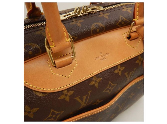 Borsa Louis Vuitton Monogram Deauville Marrone - vista 9