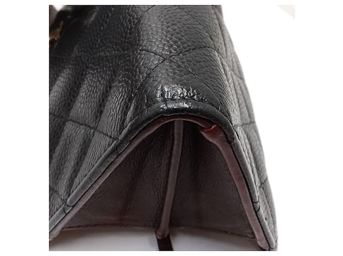 Chanel Matelassé Langer Geldbeutel Schwarz - Ansicht 6