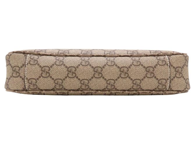 Piccola borsa a tracolla Gucci GG Emblem Marrone - vista 4