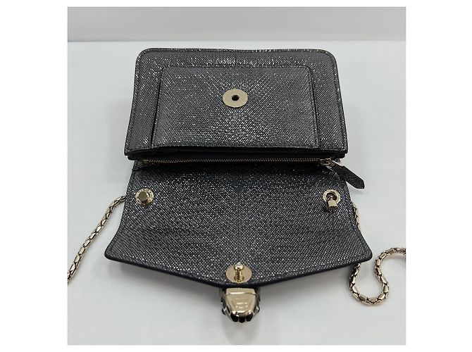 Borsa a tracolla Bulgari BVLGARI Serpenti Forever Snakehead Argento - vista 11
