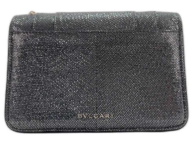 Borsa a tracolla Bulgari BVLGARI Serpenti Forever Snakehead Argento - vista 3
