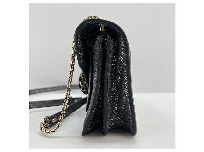 Borsa a tracolla Bulgari BVLGARI Serpenti Forever Snakehead Argento - vista 5