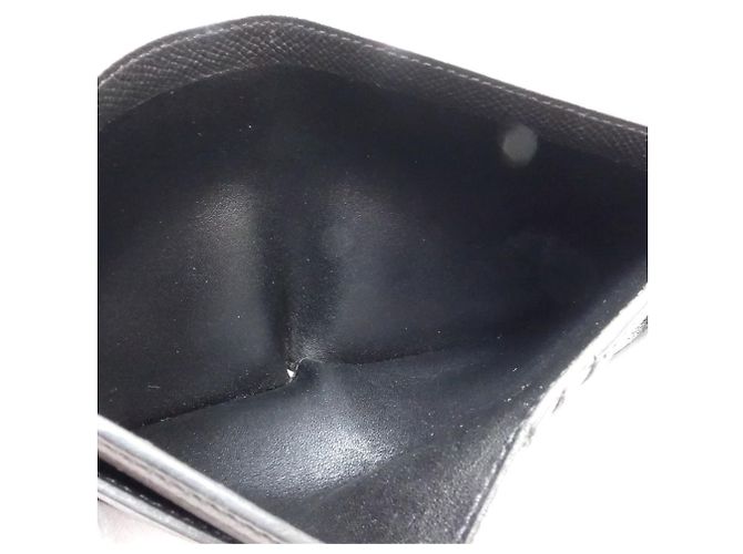 Portafoglio compatto bi-fold Hermès Bearn Nero - vista 10