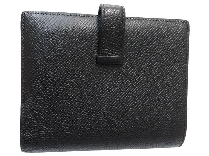 Portafoglio compatto bi-fold Hermès Bearn Nero - vista 4