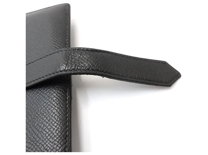 Portafoglio compatto bi-fold Hermès Bearn Nero - vista 5