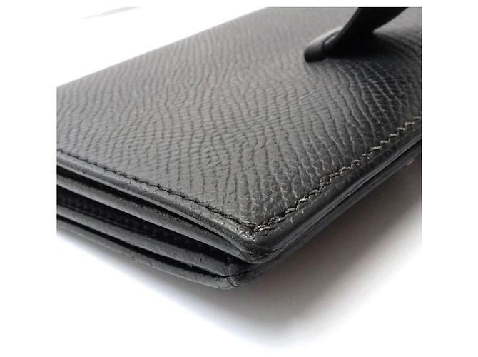 Portafoglio compatto bi-fold Hermès Bearn Nero - vista 6