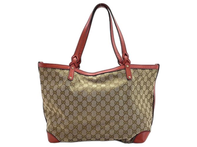 Borsa tote Gucci beige - vista 3