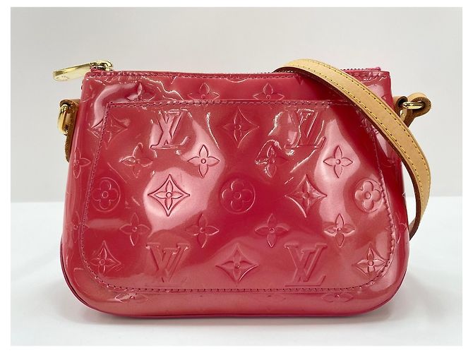 Borsa a tracolla Louis Vuitton Vernis Minna Street Rosso - vista 12