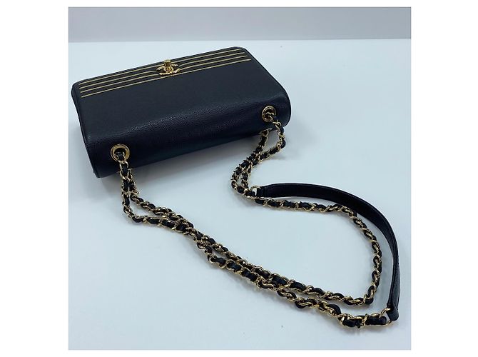 Borsa a Spalla Chanel Captain 2019 Cruise Collection Nero - vista 10