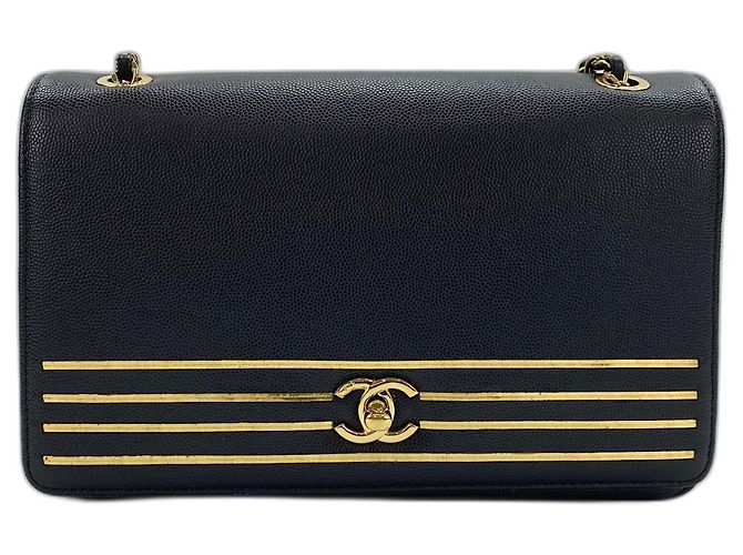 Borsa a Spalla Chanel Captain 2019 Cruise Collection Nero - vista 2
