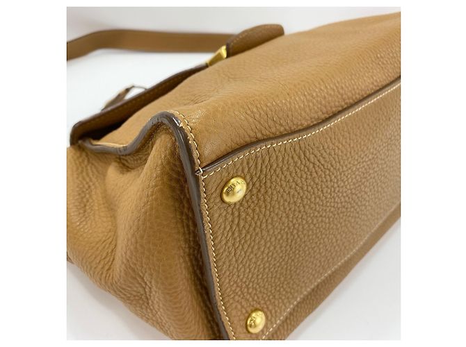 Prada Brown Leather Shoulder Bag - view 8