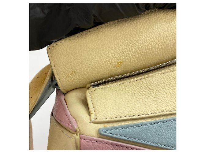 Borsa a 2 vie in pelle Loewe Puzzle Bag Medium Multicolore - vista 13