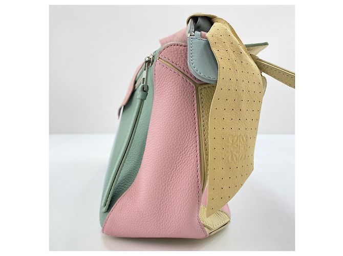 Borsa a 2 vie in pelle Loewe Puzzle Bag Medium Multicolore - vista 6