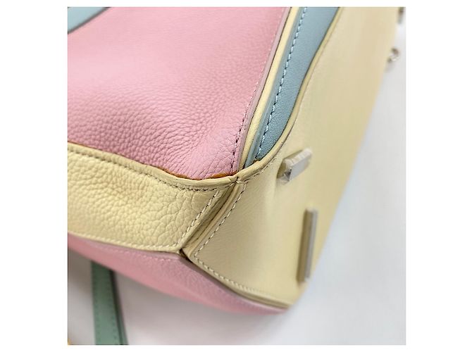 Borsa a 2 vie in pelle Loewe Puzzle Bag Medium Multicolore - vista 8