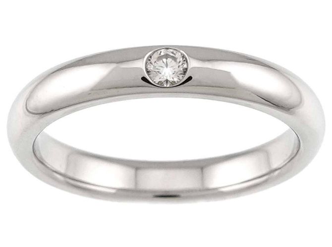 Harry Winston Diamantring mit Rundschliff in Platin - Ansicht 2