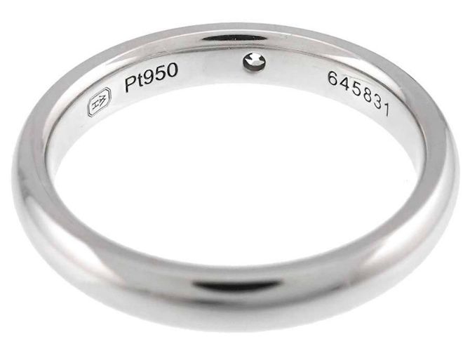 Harry Winston Diamantring mit Rundschliff in Platin - Ansicht 3