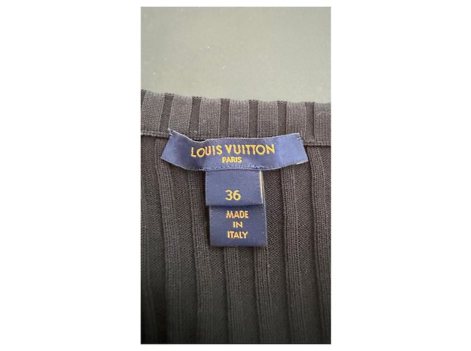 Louis Vuitton Monogram Jacquard Strickkleid Schwarz Mehrfarben Monogramm - Ansicht 6