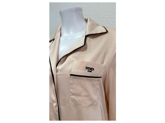 Conjunto de pijama de seda Fendi Rosa - vista 4