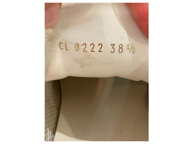 Sneakers da donna Louis Vuitton Marrone Bianco D'oro - vista 4