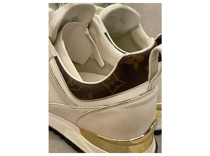 Sneakers da donna Louis Vuitton Marrone Bianco D'oro - vista 5
