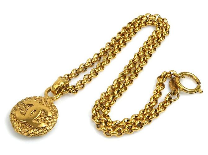 Collana in metallo dorato Chanel D'oro - vista 10