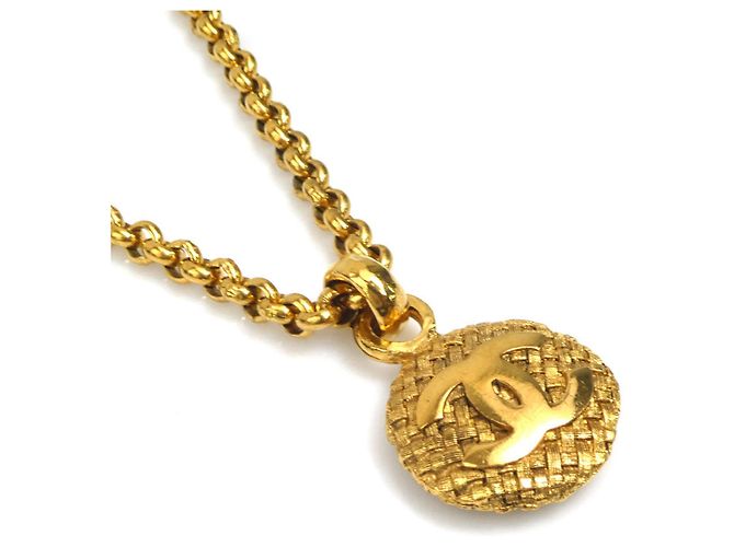 Collana in metallo dorato Chanel D'oro - vista 2