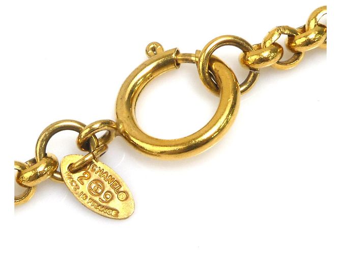 Collana in metallo dorato Chanel D'oro - vista 6