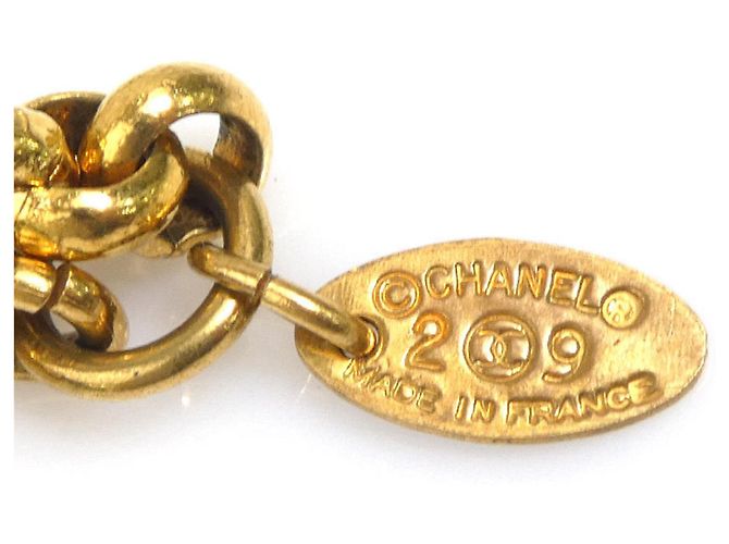 Collana in metallo dorato Chanel D'oro - vista 8