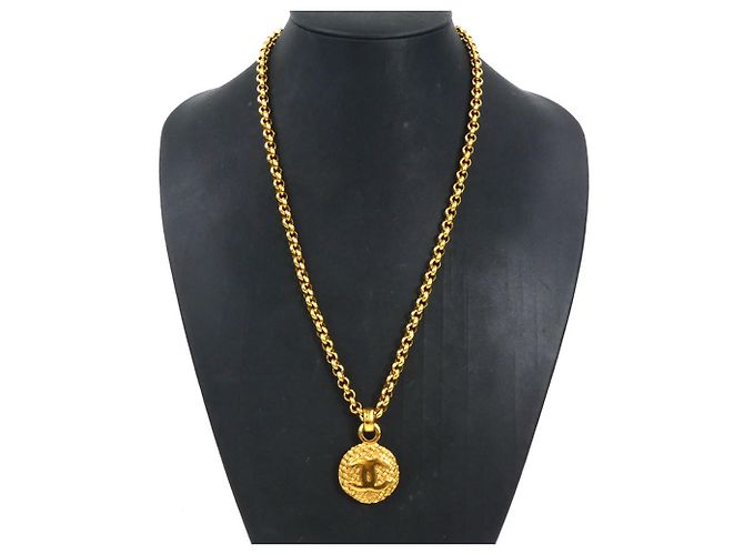 Collana in metallo dorato Chanel D'oro - vista 9