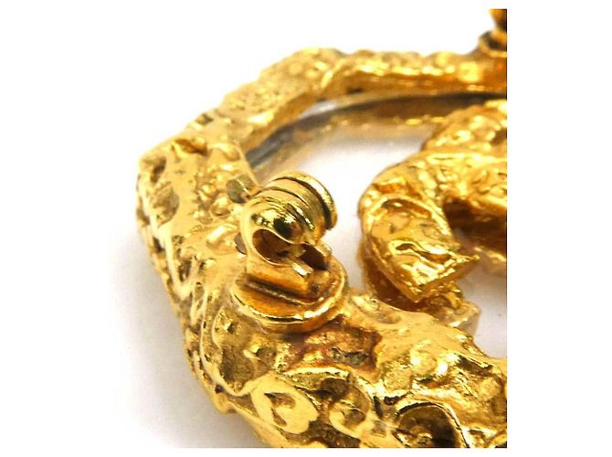 Spilla in metallo dorato Chanel D'oro - vista 6