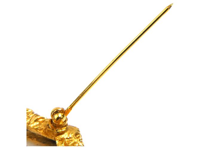 Spilla in metallo dorato Chanel D'oro - vista 7