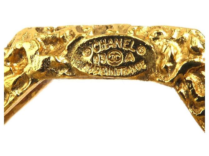 Spilla in metallo dorato Chanel D'oro - vista 8